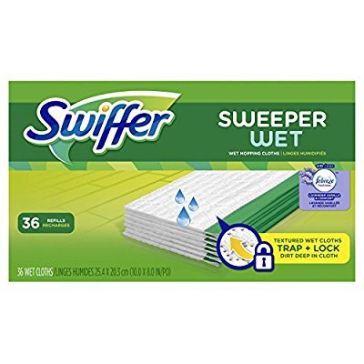 Swiffer 拖把 地板/瓷砖清洁湿布 36片装 薰衣草香味