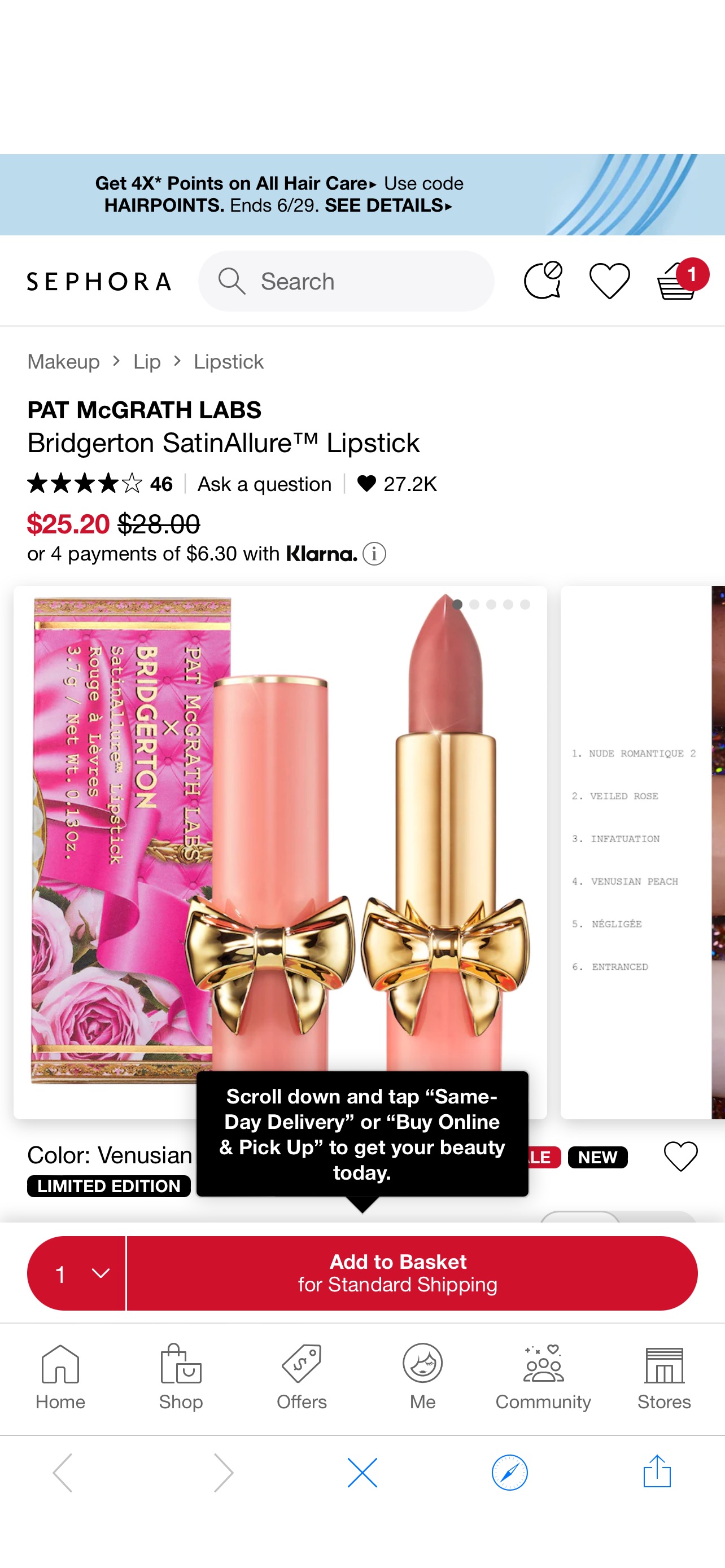 Bridgerton SatinAllure™ Lipstick - PAT McGRATH LABS蝴蝶结口红 | Sephora