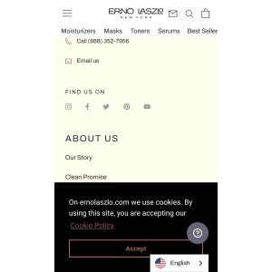 Erno Lazlo冰白面膜等套装新春特价