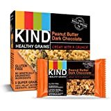 KIND Healthy Grains Bars, Dark Chocolate Chunk, Gluten Free, 1.2 oz, 5 Count (8 Pack)