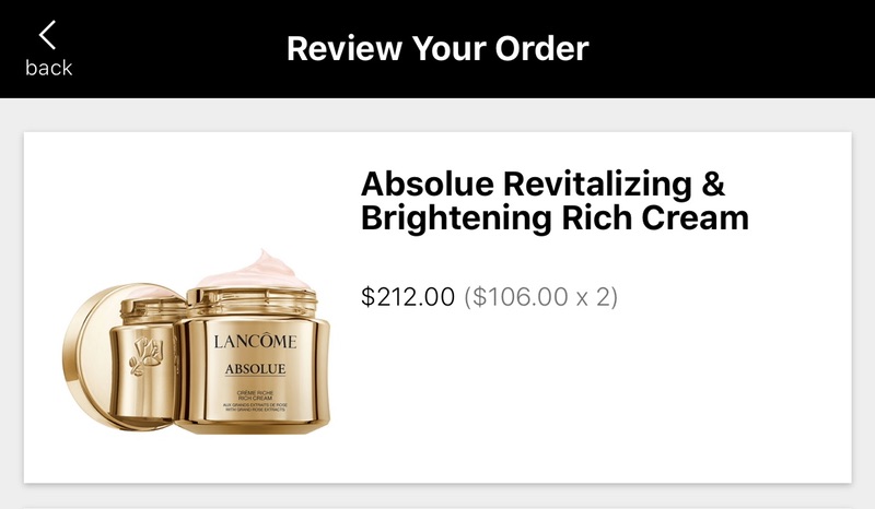 Absolue Revitalizing & Brightening Rich Face Cream | Lancôme 箐莼面霜back order 买一送一