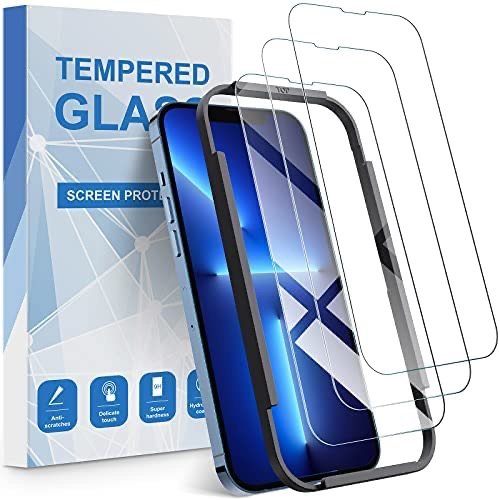 QSOON iPhone 13 Pro 钢化玻璃保护膜 3片装