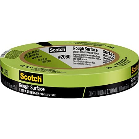 Rough Surface Painter's Tape, 0.70 inches x 60 yards, 2060, 1 Roll