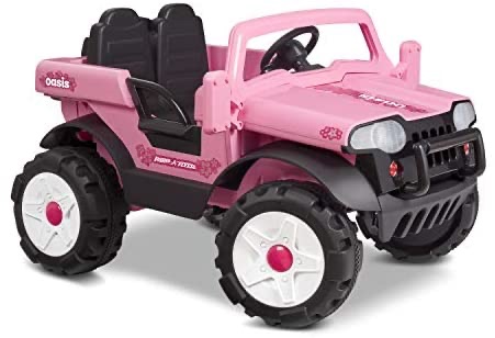 Radio Flyer Oasis Car | Outdoor Power Ride On Toy | Ages 3+ , Pink : Everything Else电动车