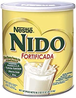 NESTLE NIDO Fortificada Dry Milk 56.3 Ounce Canister