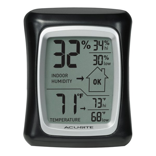 AcuRite Indoor Thermometer and Hygrometer with Humidity Gauge