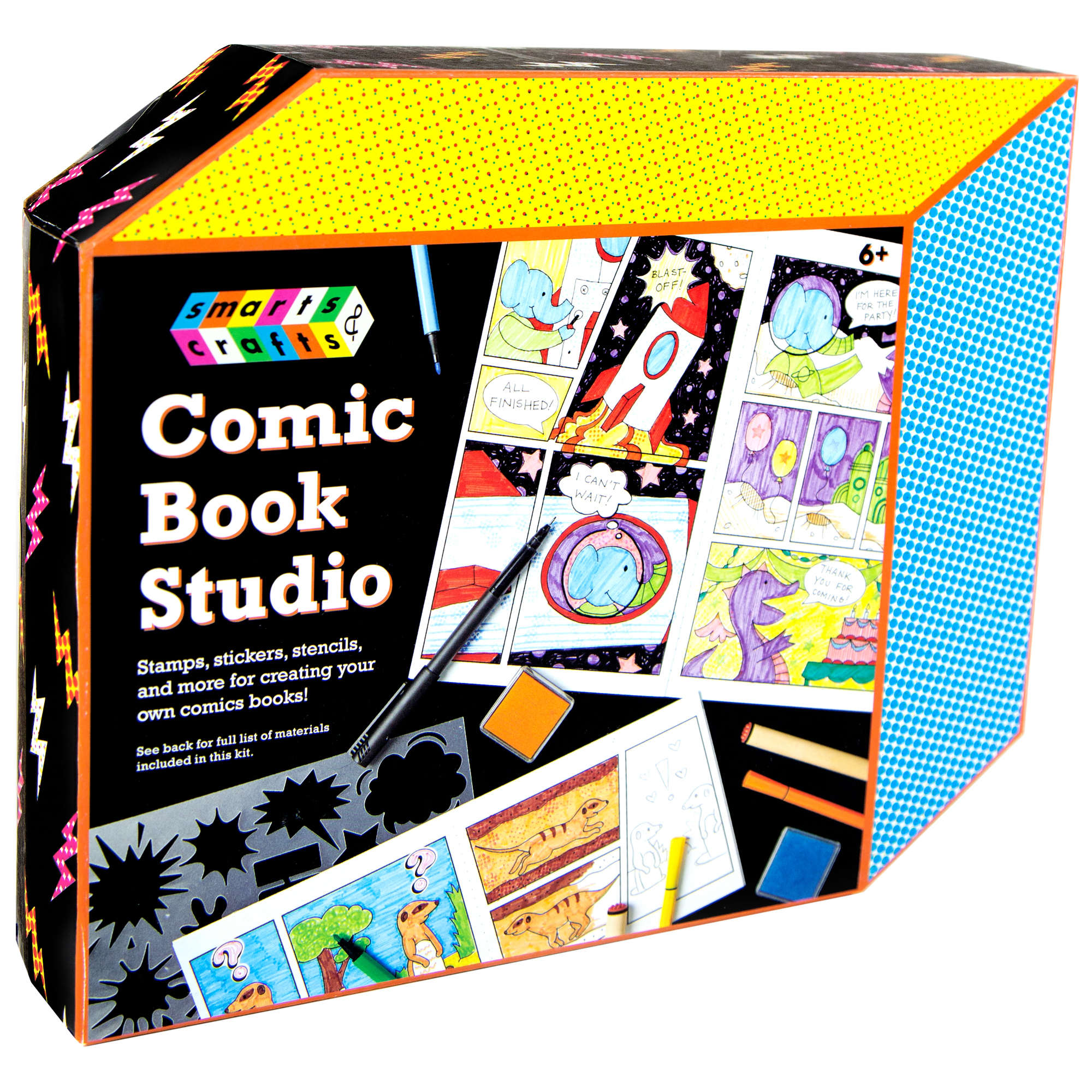 Smarts &amp; Crafts Unisex Make Your Own Comic Book Studio Kit, 33 Pieces, Unisex, Kids &amp; Teens - Walmart.com