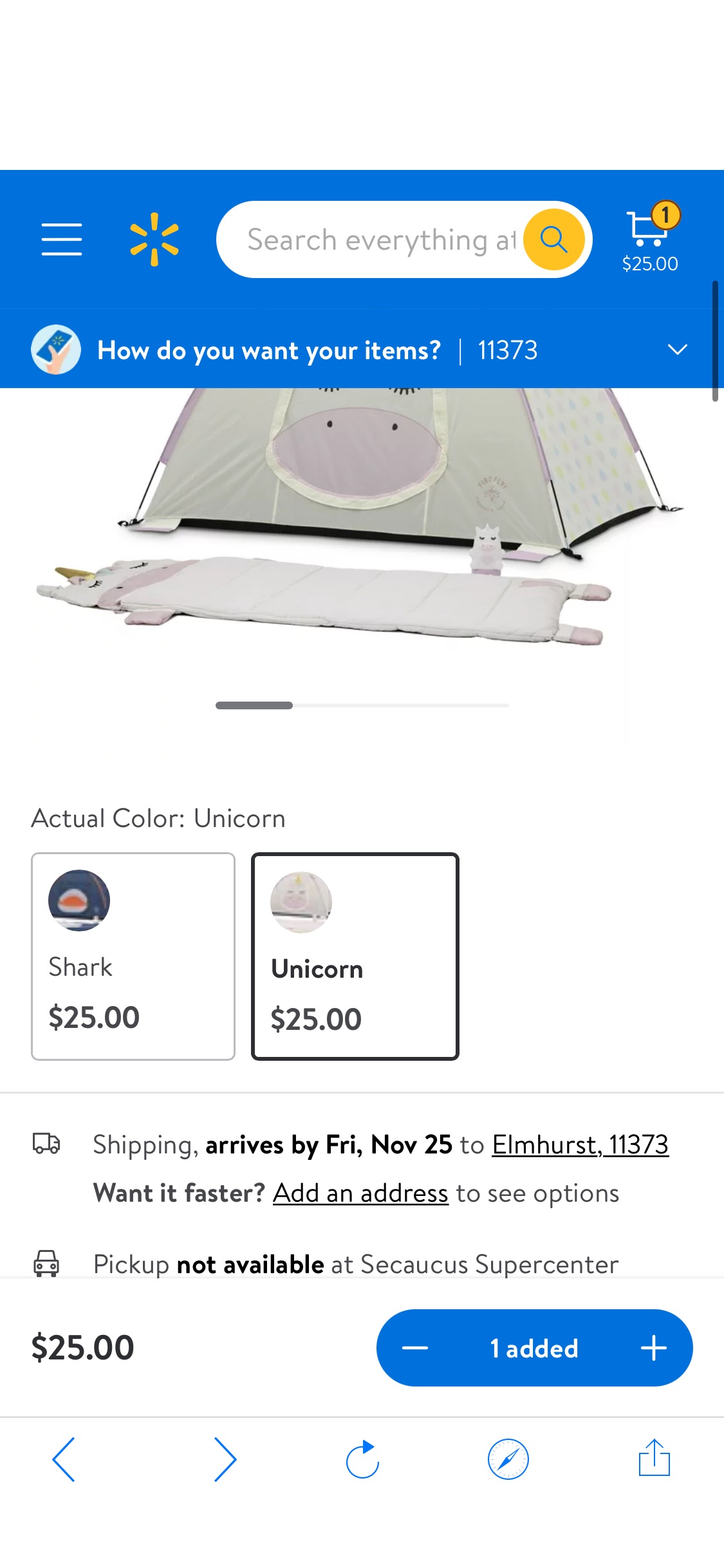Firefly! Outdoor Gear Sparkle the Unicorn Kid's Camping Combo露营套装