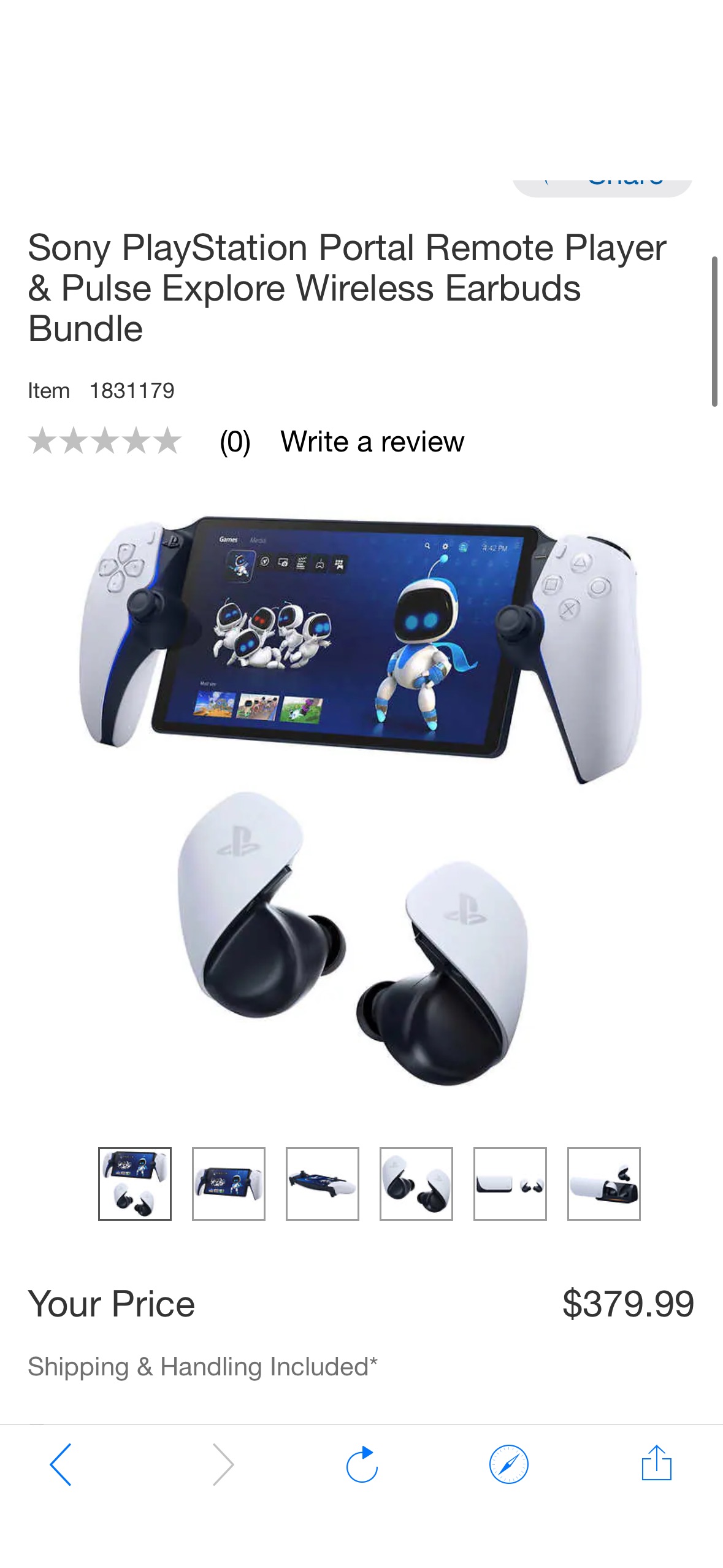 Sony PlayStation Portal Remote Player & Pulse Explore Wireless Earbuds Bundle | Costco