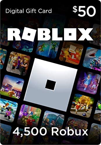 Amazon.com: Roblox Gift Card - 4500 Robux [Includes Exclusive Virtual Item] [Online Game Code]: Video Games礼卡