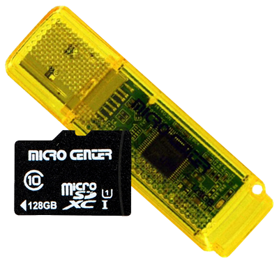 Free 128GB USB & microSD Micro Center 新用户福利