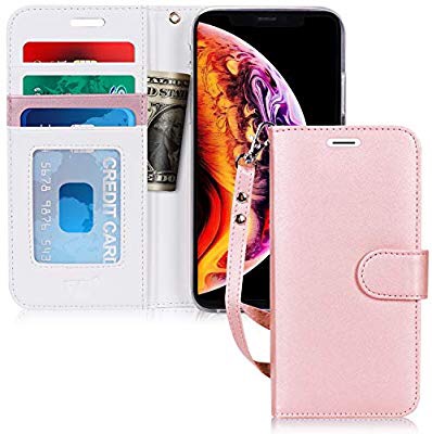 Amazon.com: FYY Luxury PU Leather Wallet Case for iPhone Xr (6.1") 2018, [Kickstand Feature] Flip Folio Case Cover with [Card Slots] and [Note Pockets] for Apple iPhone Xr (6.1") 2018 Rose Gold: 手機套