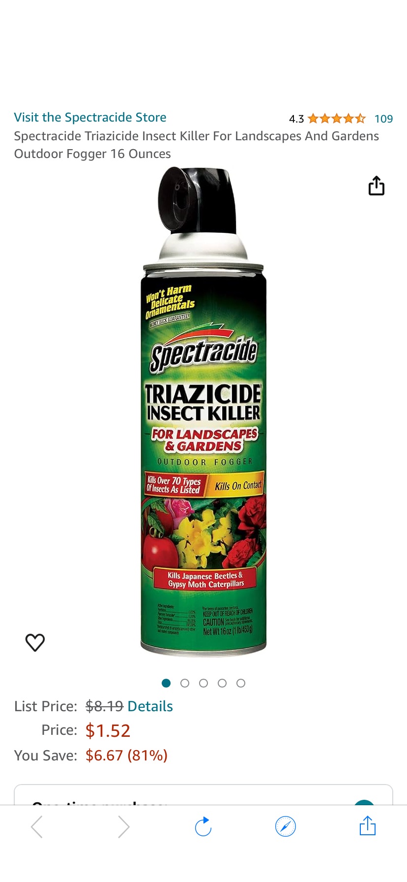 Amazon.com: Spectracide Triazicide Insect Killer For Landscapes And Gardens Outdoor Fogger 16 Ounces : Patio, Lawn & Garden
