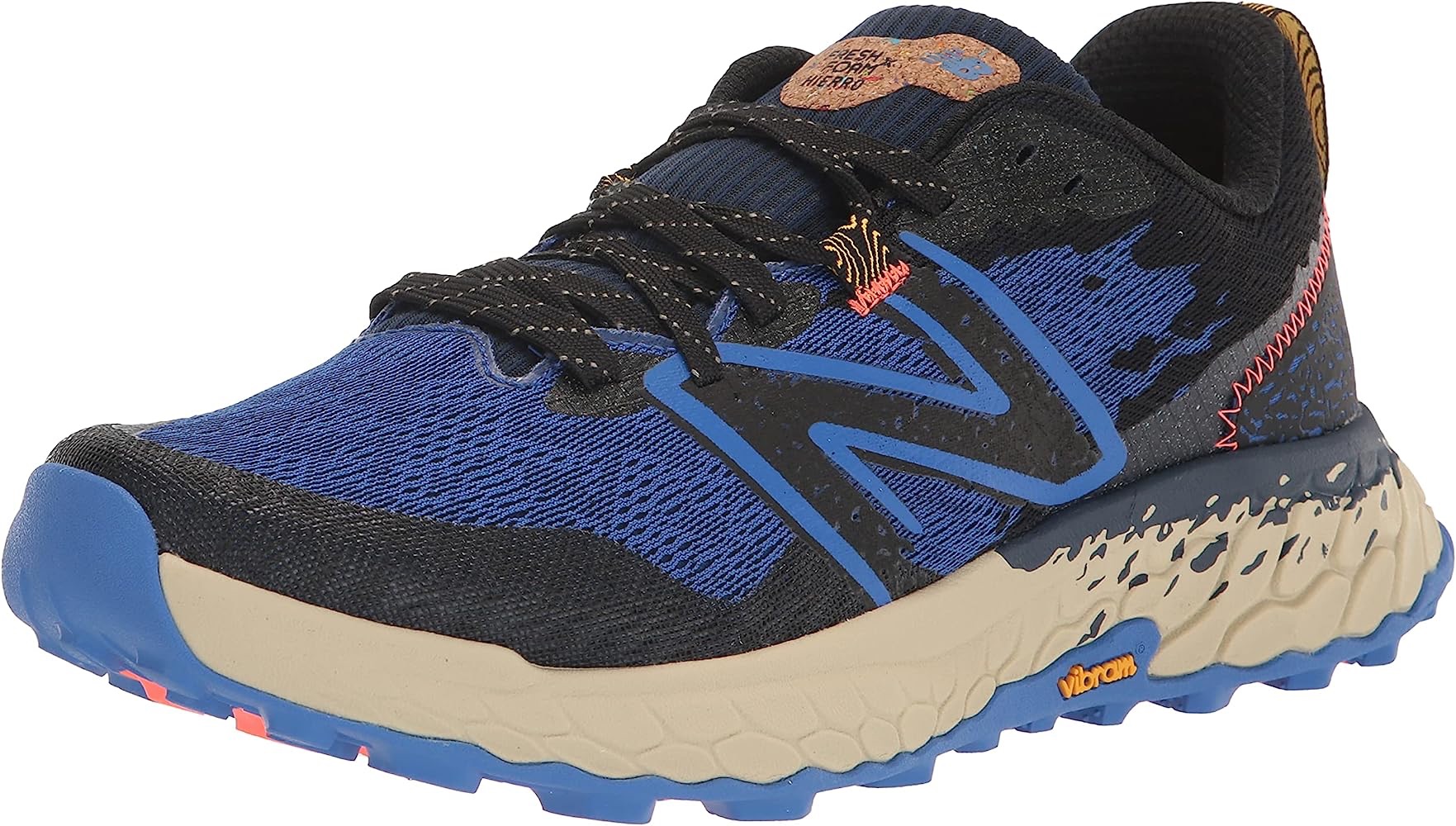 Amazon.com | New Balance Men's Fresh Foam X Hierro V7 Running Shoe, Nb Navy/Black/Bright Lapis, 10.5 | Road Running