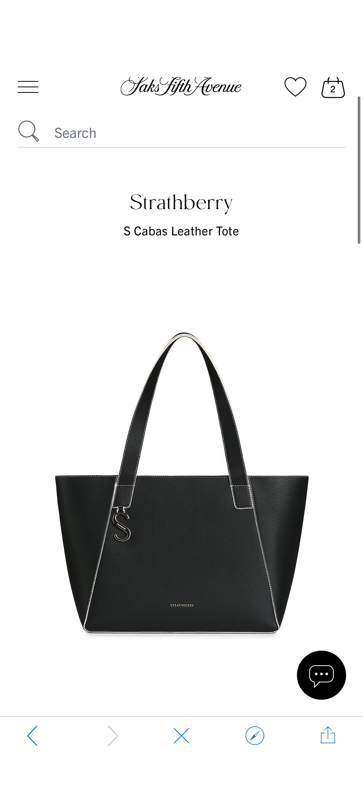 Shop Strathberry S Cabas Leather Tote | Saks Fifth Avenue