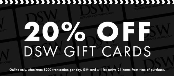DSW Gift Cards Sale