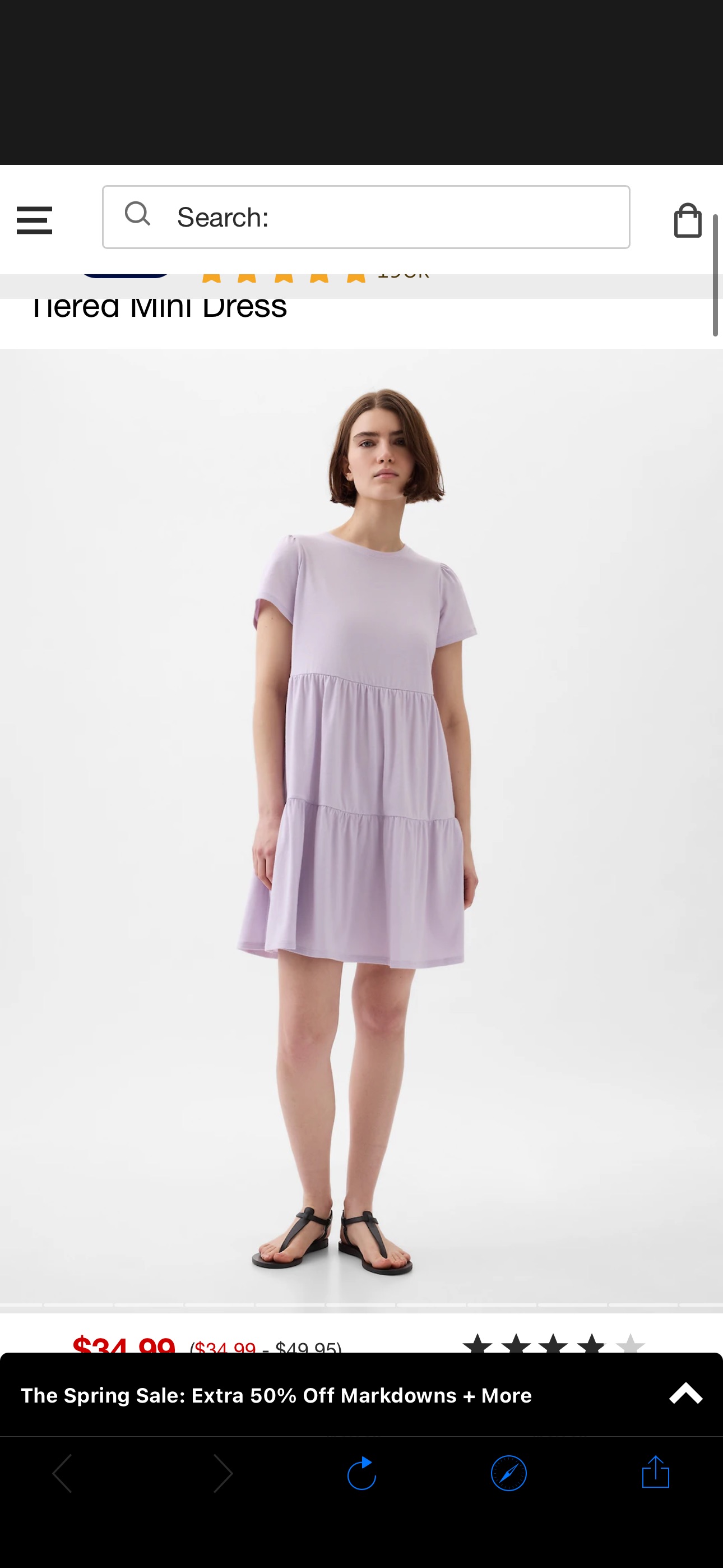 Tiered Mini Dress | Gap
