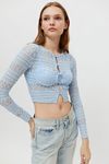 Urban Renewal Remnants Textured Lace Femme Top | Urban Outfitters蕾丝上衣