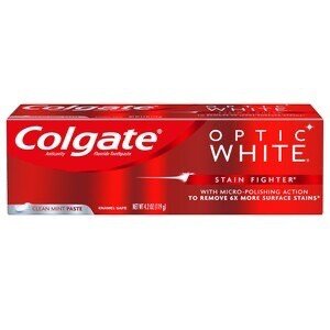 COLGATE OPTIC WHITE STAIN FIGHTER CLEAN MINT TOOTHPASTE, 4.2 OZ - CVS Pharmacy