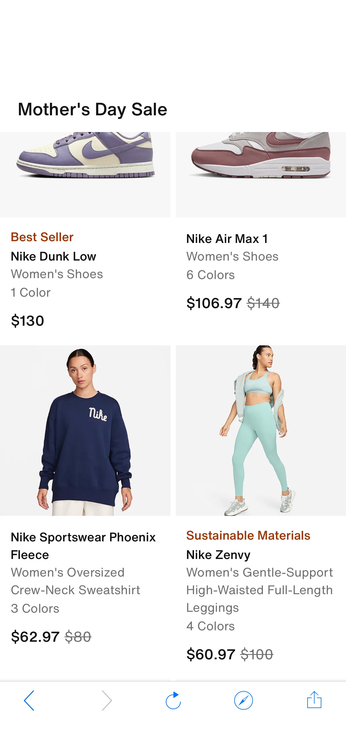 Nike Mother’s Day Sale! Up to 50% Off + Extra 20% Off with code JUST4MOM at checkout