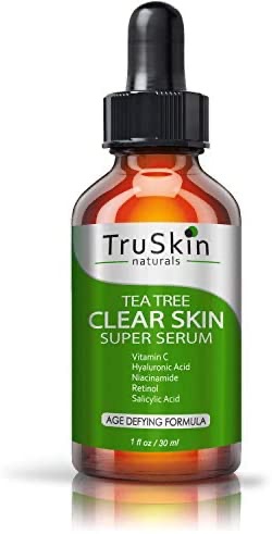 Amazon.com: TruSkin Tea Tree Clear Skin Serum with Vitamin C, Salicylic Acid & Retinol, 1fl oz: Beauty TruSkin茶树透明肌肤精华素，含维生素C，水杨酸和视黄醇，1盎司