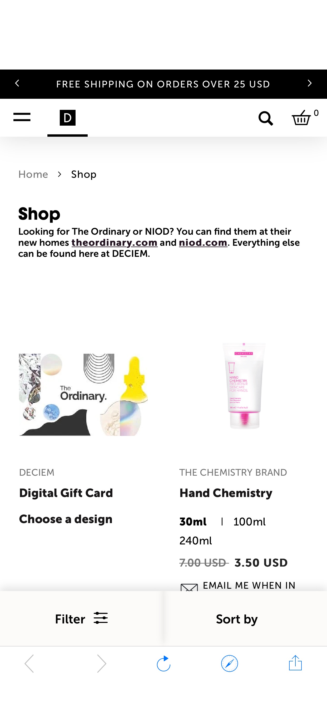 Science-backed formulas from The Chemistry Brand, Hylamide, and Abnomaly are still available - and are now 50% off 五折 | DECIEM