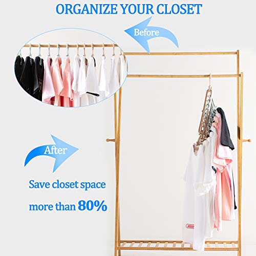 Amazon.com: Airmoon Space Saving Hangers, Clothes Grouper, Multifunctional Closet Organizer, Pack of 6 多功能衣架