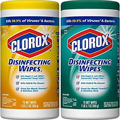 Disinfecting Wipes Value Pack, Bleach Free Cleaning Wipes - 75 Count Each (Pack of 2)