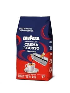 Amazon.com : Lavazza Crema E Gusto Whole Bean Coffee 1 kg Bag, Authentic Italian, Blended and roasted in Italy, Full-bodied, creamy dark roast with spices notes : Everything Else