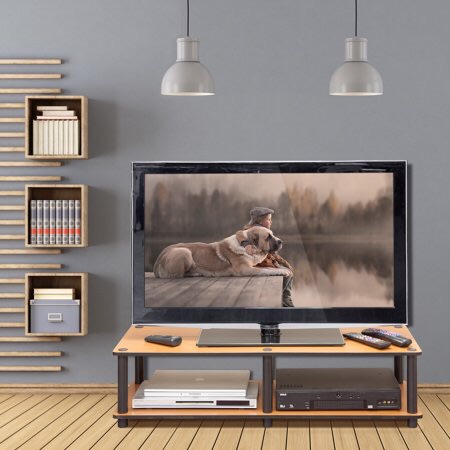 Just No-Tools Low Rise Wide TV Stand 超简易安装电视柜