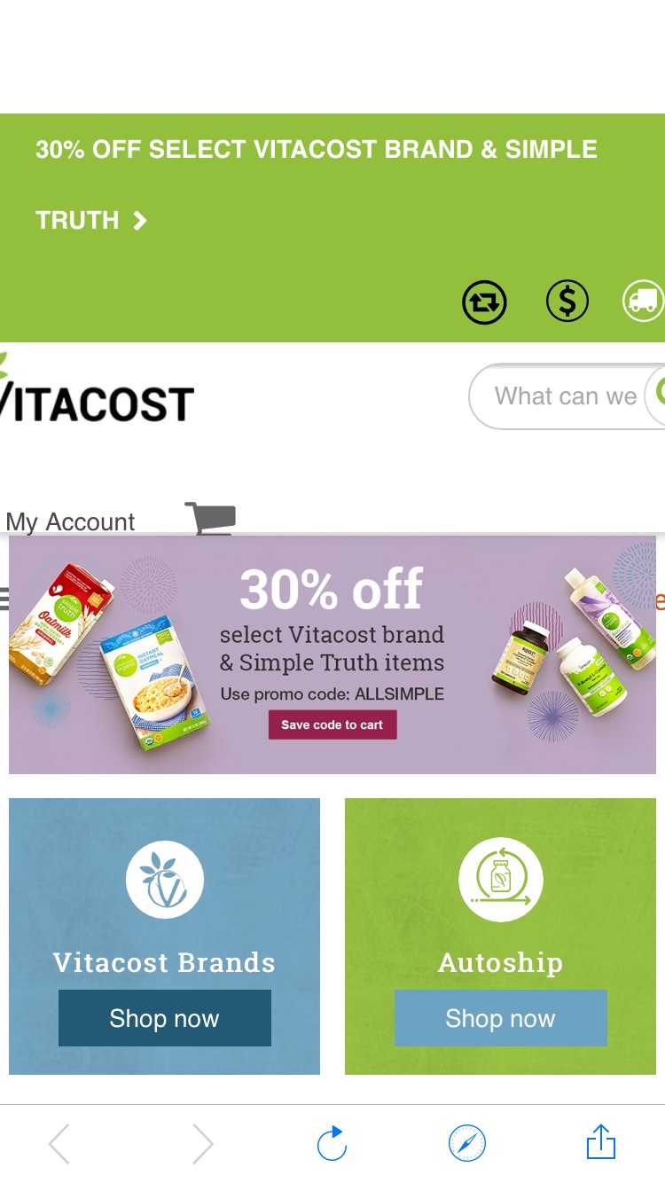 Discount Vitamins, Supplements, Health Foods & More | Vitacost折扣促销活动
