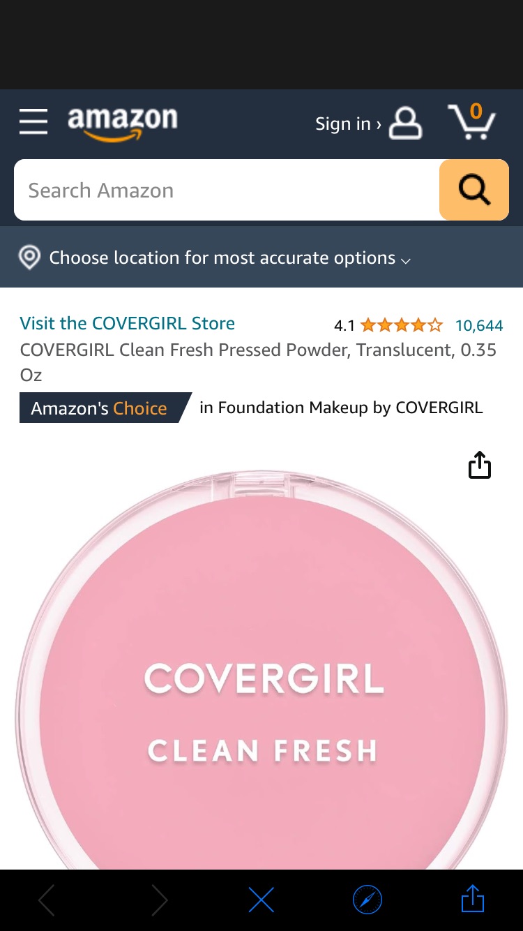 Amazon.com : COVERGIRL Clean Fresh Pressed Powder, Translucent, 0.35 Oz : Beauty & Personal Care