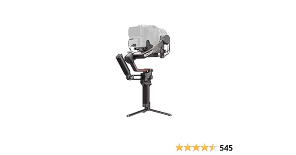 DJI RS 3 Pro Combo, 3-Axis Gimbal Stabilizer for DSLR and Cinema Cameras Canon/Sony/Panasonic/Nikon/Fujifilm/BMPCC, Automated Axis Locks, Carbon Fiber Arms, Includes Ronin Image Transmitter, Black