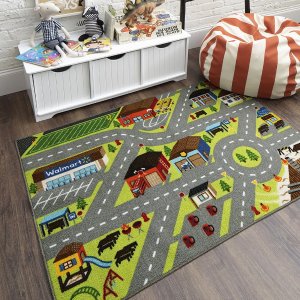 Adventure Force City Map Educational Rug
