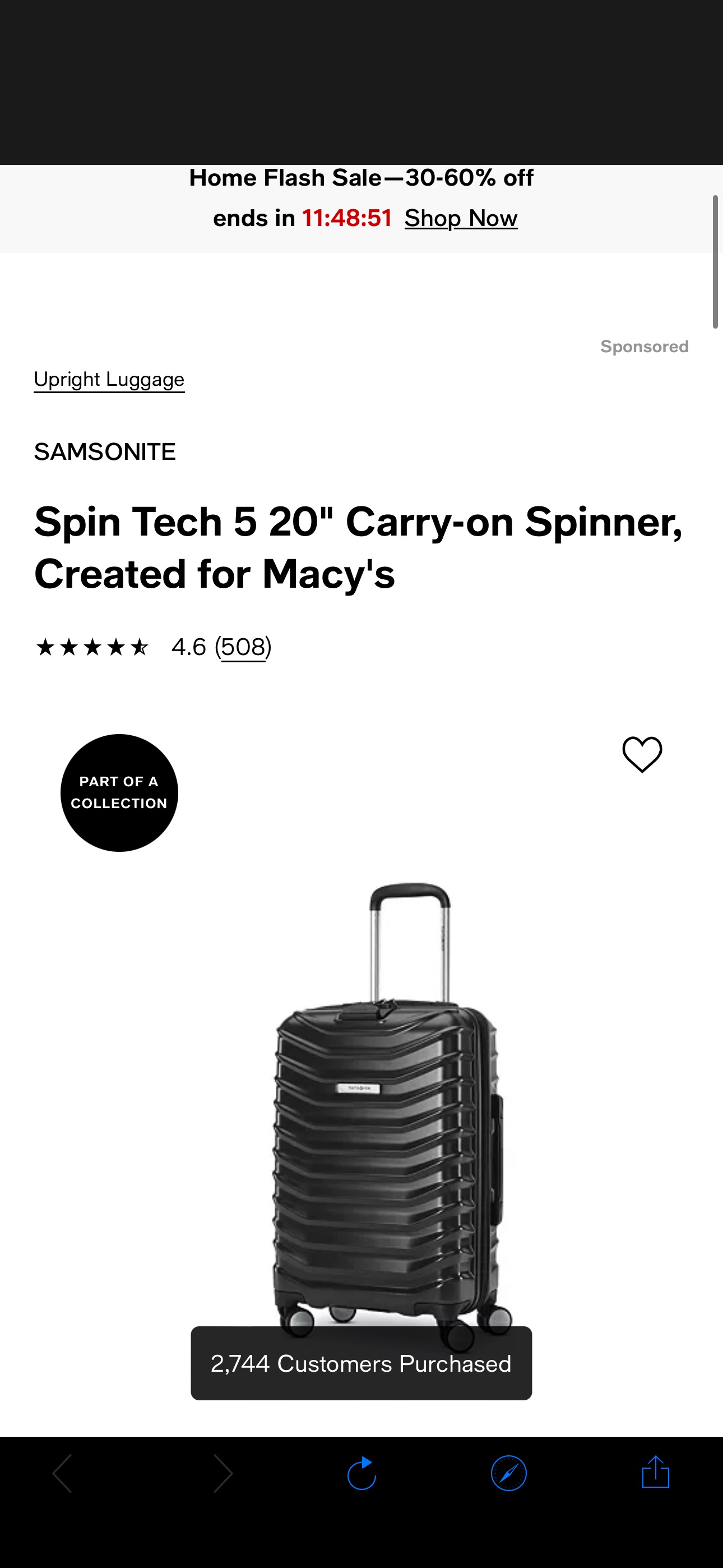 Samsonite Spin Tech 5 20" Carry-on Spinner, Created for Macy's - Macy's