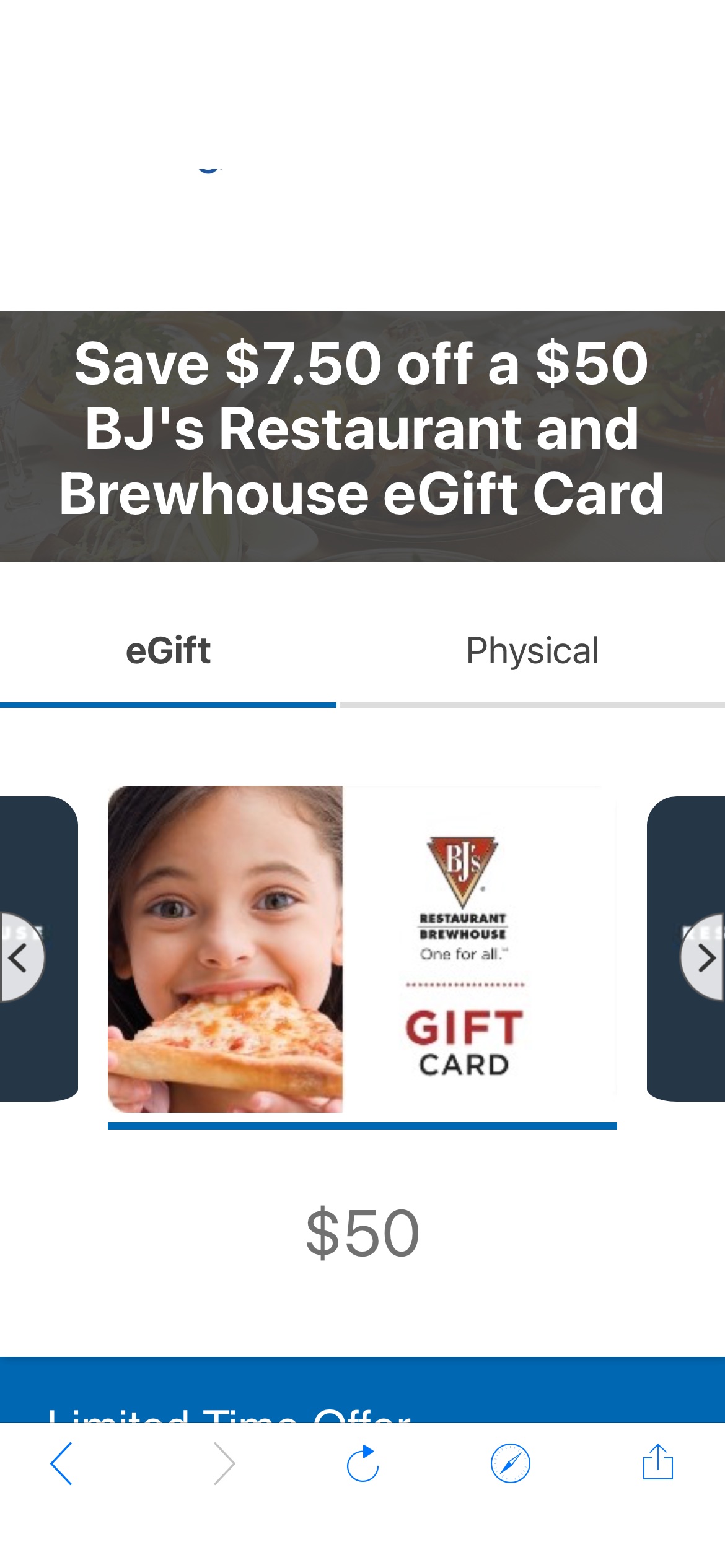 BJ's Pizza eGift Card | Kroger Gift Cards
