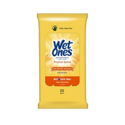Wet Ones Citrus Antibacterial Hand Wipes 20ct