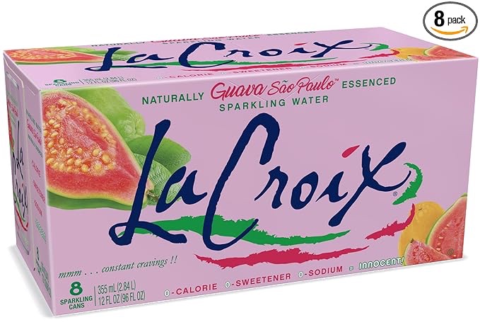 Amazon.com: LaCroix Sparkling Water, Guava Sao Paulo, 12 Fl Oz (pack of 8) : LaCroix: Grocery & Gourmet Food