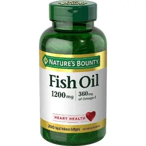 $8.99 Nature s Bounty Fish Oil, Supports Heart Health, 1200 Mg, Rapid Release Softgels, 200 Ct : Health & Household