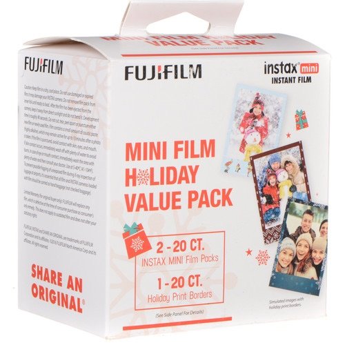 FUJIFILM INSTAX Mini Instant Film Holiday Pack (40 Exposures, Expiration 09/30/2018)