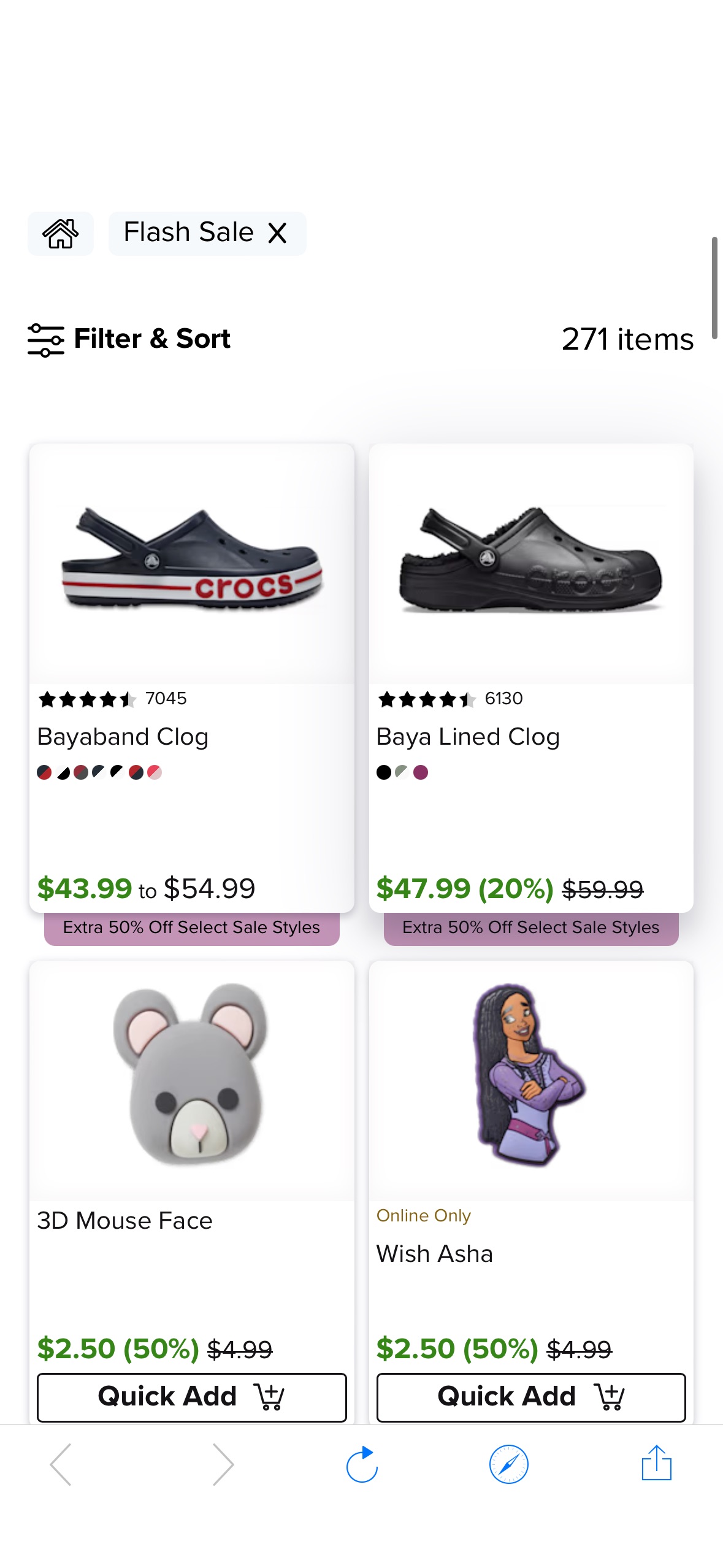 Crocs Flash Sale – Extra 50% Off Select Sale Styles