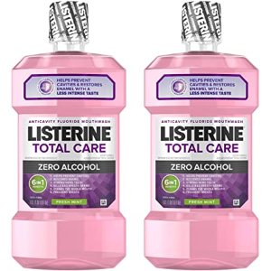 Listerine 无酒精漱口水 1L 2瓶装