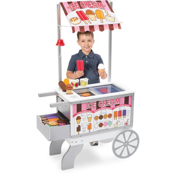 Melissa & Doug Snacks & Sweets Food Cart Play Set