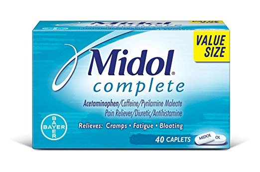 Midol Complete, Menstrual Period Symptoms Relief 40 Count