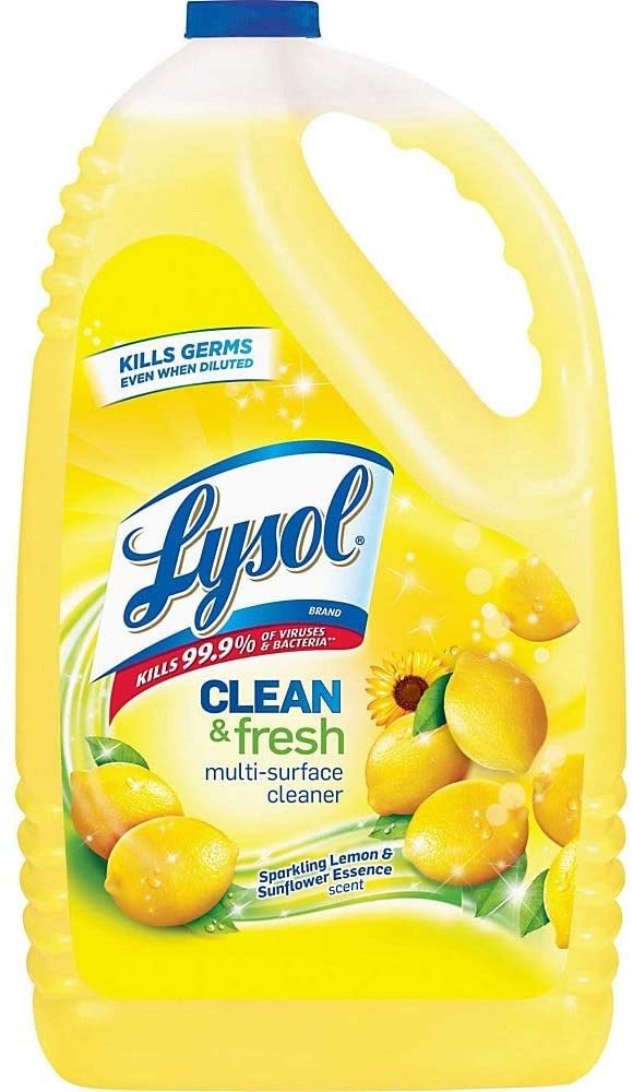 Lysol 多用途杀菌消毒清洁剂柠檬花香超大瓶 144oz