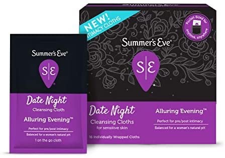 Date Night Feminine Cleansing Cloths Pre/Post-Intimacy Cleansing, 16 Count