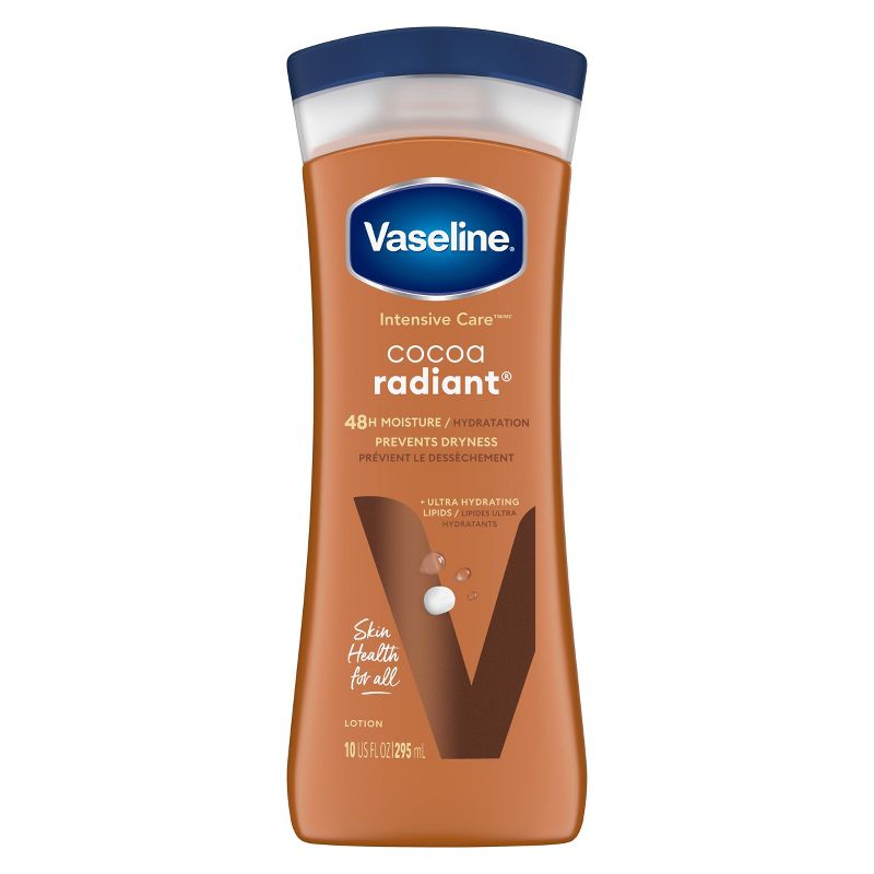 Vaseline Intensive Care Cocoa Radiant Moisture Body Lotion Cocoa &amp; Shea - 10 Fl Oz : Target