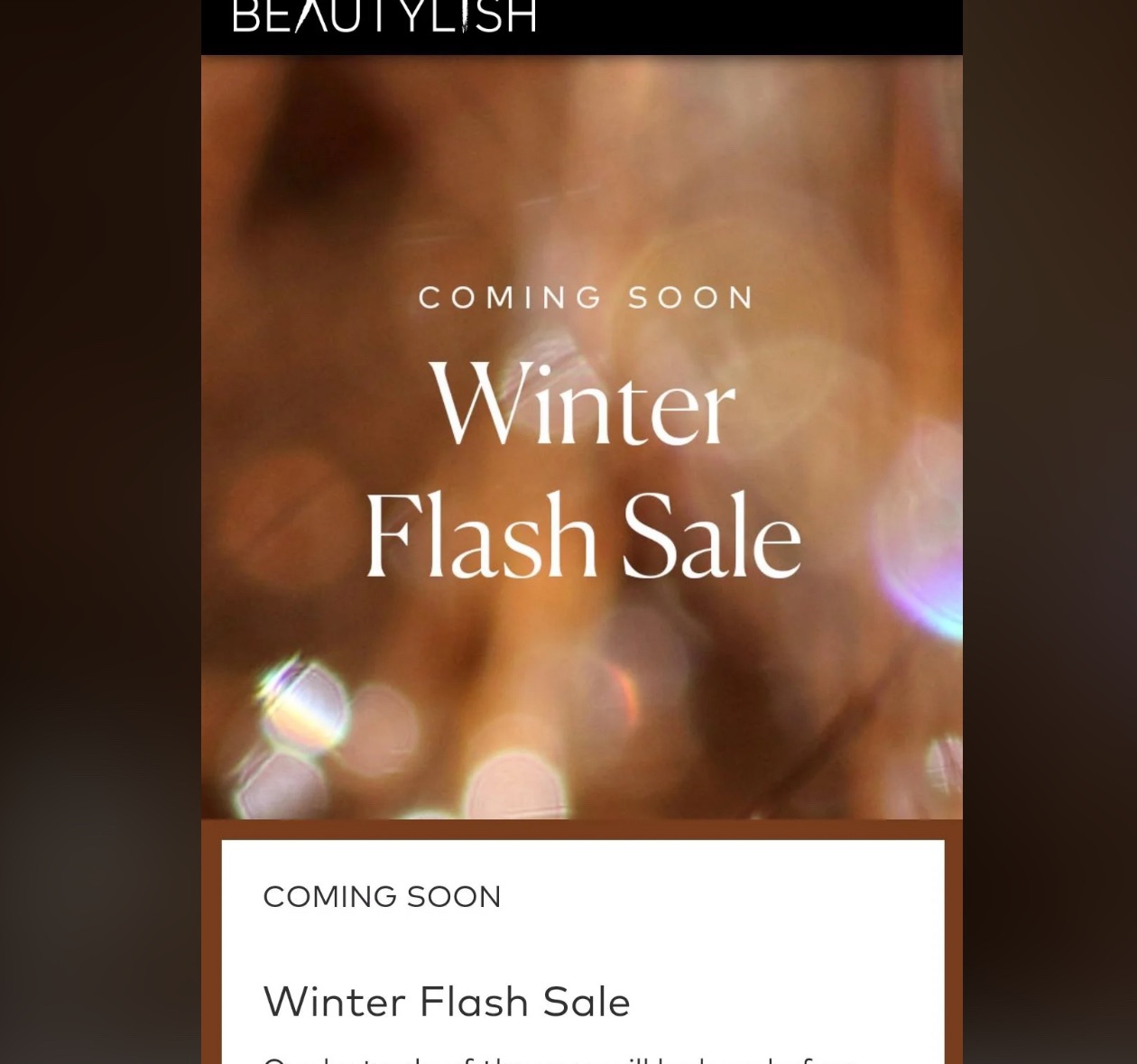 Beautylish Winter Flash Sale 2023 Coming Soon | Beautylish
26号开始大促