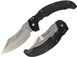 Amazon.com : Cold Steel Mayhem 6in AUS10A Steel Ultra-Sharp Blade 7.2in G10 Handle Tactical Outdoor Pocket Folding Knife with Atlas Lock Mechanism : Sports &amp; Outdoors