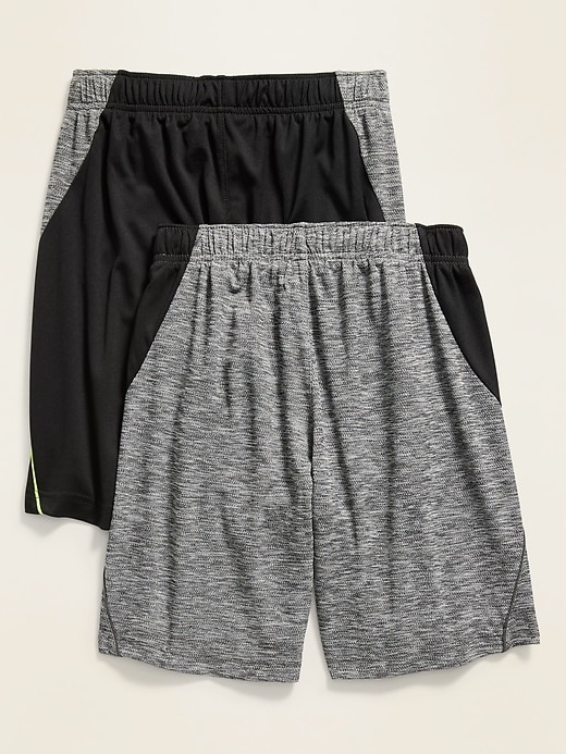 Go-Dry Color-Blocked Mesh Shorts 2-Pack for Boys | Old Navy短裤2条